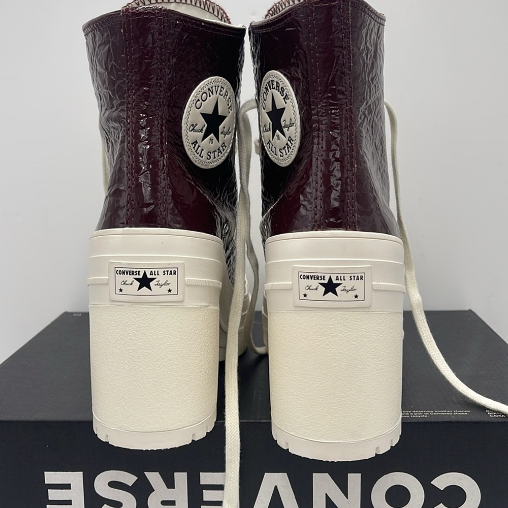 Converse WMNS High-Top Heeled Platform Sneakers CHUCK 70 DE LUXE HEEL HI BOOTS - Picture 12 of 16